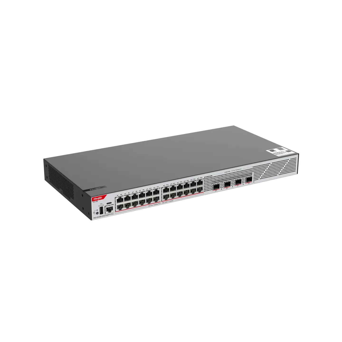 Ruijie RG-S5350-24GT4SFP-P-E 24×Gigabit PoE+ & 4×1G SFP L2+ Switch - Image 3