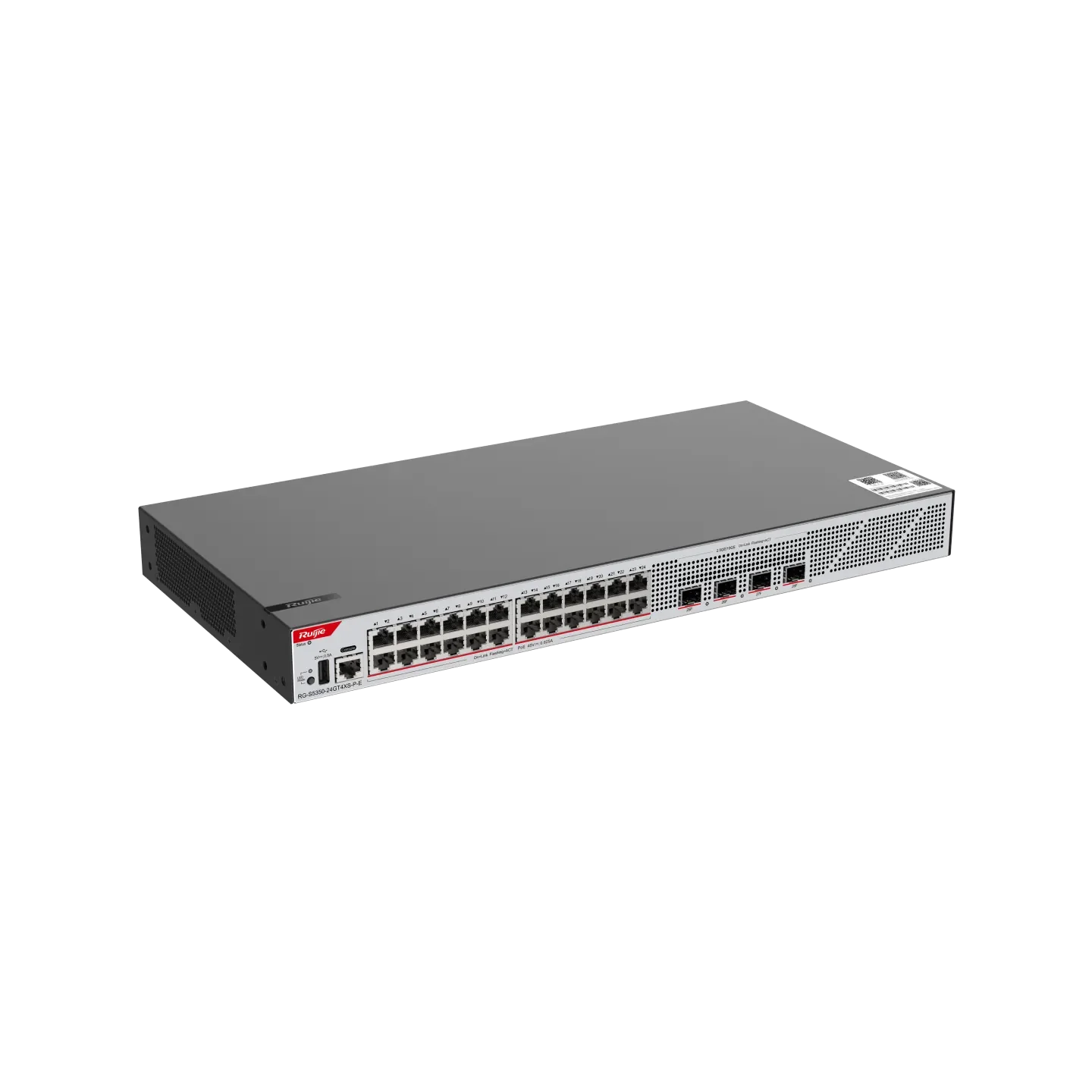 Ruijie RG-S5350-24GT4XS-P-E 24×Gigabit PoE+ & 4×10G SFP+ L2+ Switch - Image 3