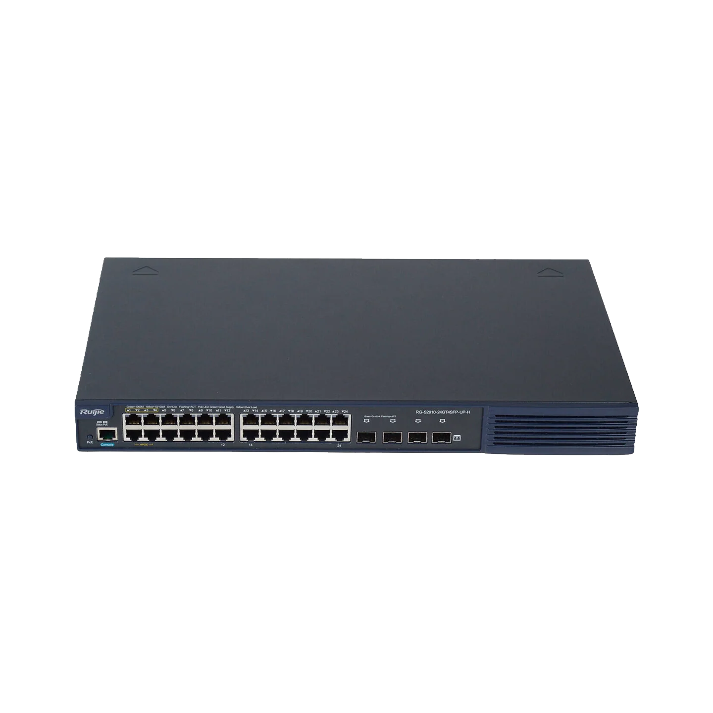 Ruijie RG-S2910-24GT4SFP-UP-H 24×1G PoE+ & 4×1G SFP HPoE Switch