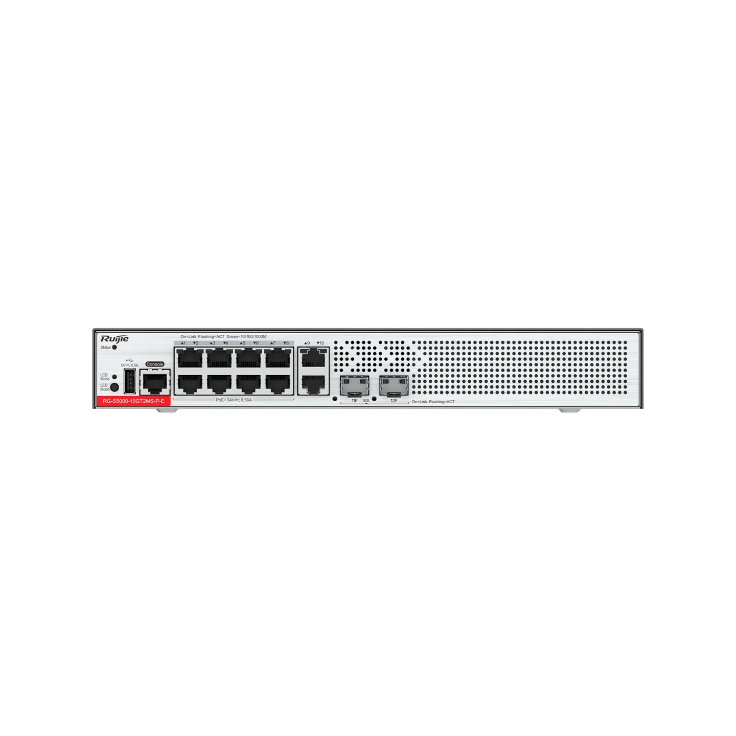 Ruijie RG-S5000-10GT2MS-P-E 10×1G PoE+ & 2×2.5G SFP Layer 2+ Switch - Image 6